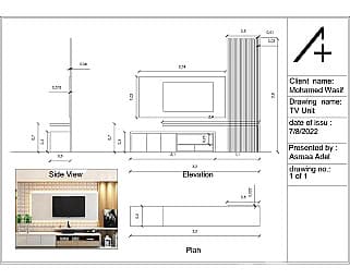 do technical drawings for your furniture and shop drawings